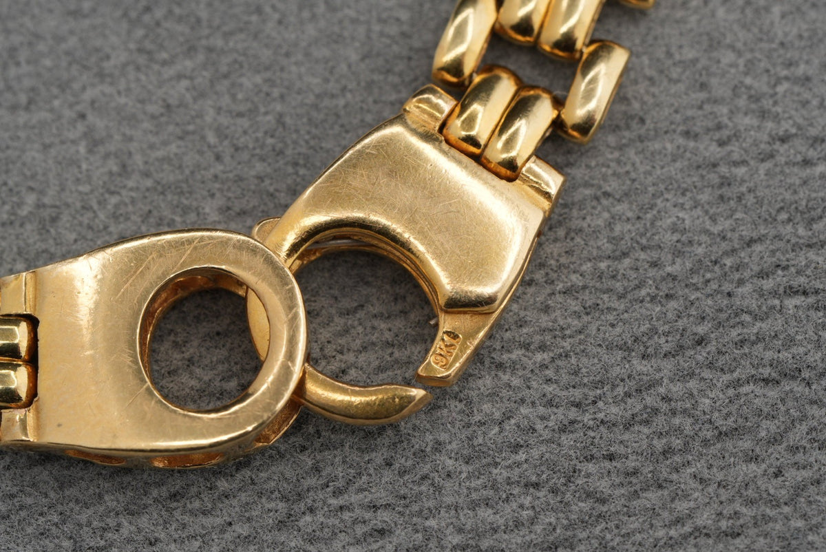 9ct Gold Open Link Bracelet 19cm 13.8g 375 Hallmarked Ladies Gents Gift