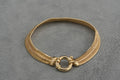 9ct yellow gold open mesh effect bracelet, Sheffield hallmarked