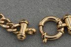 9ct Gold Flat Link T-Bar Bracelet 19.5cm 9.8g 375 Birmingham Hallmarked Ladies