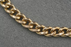 9ct Gold Flat Link T-Bar Bracelet 19.5cm 9.8g 375 Birmingham Hallmarked Ladies