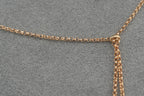 Solid 9ct Gold Italian Fine Link Necklace 45.5cm 3.6g 375 Sheffield Hallmarked