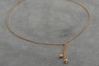 Solid 9ct Gold Italian Fine Link Necklace 45.5cm 3.6g 375 Sheffield Hallmarked