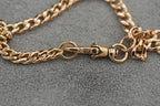 Solid 9ct Gold Flat Link Bracelet T-Bar 19.6cm 4.7g 375 Sheffield Hallmarked