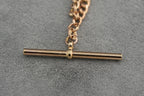 Solid 9ct Gold Flat Link Bracelet T-Bar 19.6cm 4.7g 375 Sheffield Hallmarked