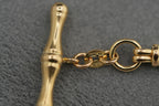 14ct Gold Hay Bale Link Bracelet 19.5cm 7.8g 585 T-Bar Hallmarked Ladies