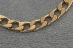 Solid 9ct Yellow Gold Curb Bracelet 18.5cm 13.3g 375 Heavy Mens Hallmarked
