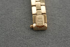 9ct yellow gold Italian brick link bracelet, hallmarked