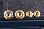 9ct gold dress studs, set of four, Birmingham hallmarked