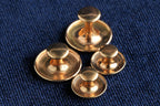 9ct gold dress studs, set of four, Birmingham hallmarked