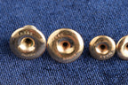 9ct gold dress studs, set of four, Birmingham hallmarked