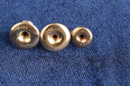 9ct gold dress studs, set of four, Birmingham hallmarked