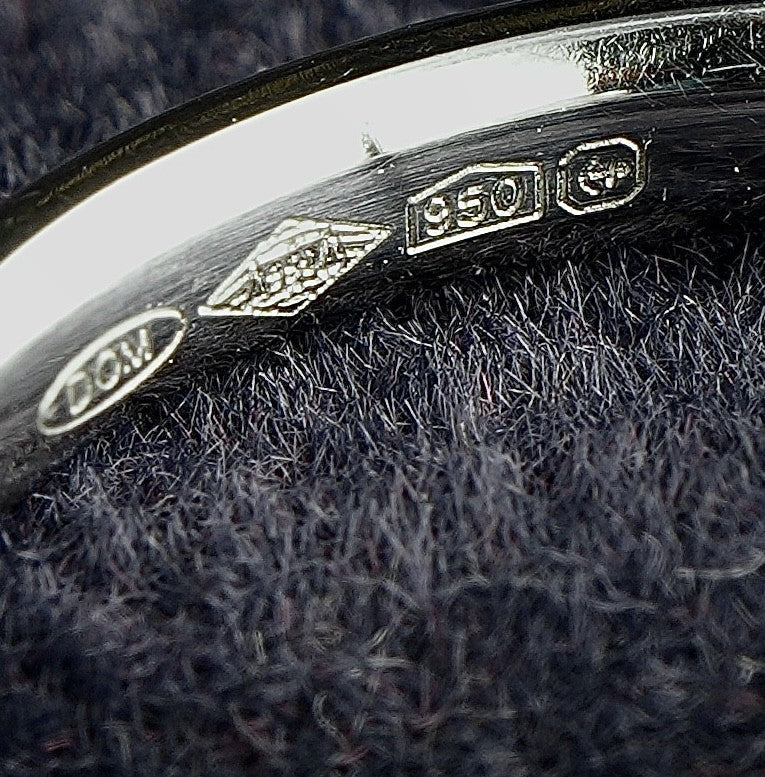 Platinum 950 channel set diamond eternity ring, Birmingham hallmarked