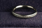 Platinum 950 channel set diamond eternity ring, Birmingham hallmarked