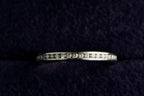 Platinum 950 channel set diamond eternity ring, Birmingham hallmarked