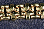 Solid 9ct gold fancy link bracelet, 18 cm, 23.02 g, hallmarked