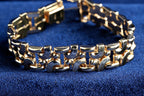 Solid 9ct gold fancy link bracelet, 18 cm, 23.02 g, hallmarked