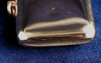 Antique George V solid 9ct gold vesta case, Henry Matthews, Birmingham 1923
