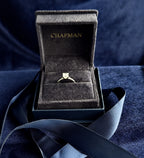 Platinum 950 princess cut diamond solitaire ring, size J, Birmingham hallmarked
