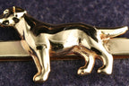 9ct gold dog tie clip, Birmingham hallmarked