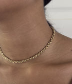 Solid 9ct yellow gold Italian rope chain necklace, 41 cm, Birmingham hallmarked EEC