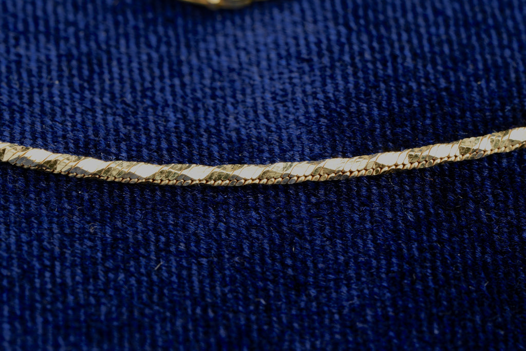 Solid 9ct gold Italian chain necklace, 46 cm, Sheffield hallmarked