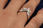 Shaun Leane Maybell 18ct white gold diamond pave ring, London hallmarked, boxed with receipt
