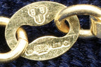 Solid 9ct gold Italian chain necklace, 46 cm, Sheffield hallmarked