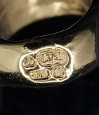 9ct yellow gold open mesh effect bracelet, Sheffield hallmarked
