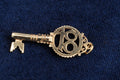 Solid 9ct yellow gold 18th birthday key charm, hallmarked