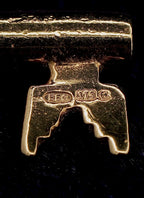 Solid 9ct yellow gold 18th birthday key charm, hallmarked