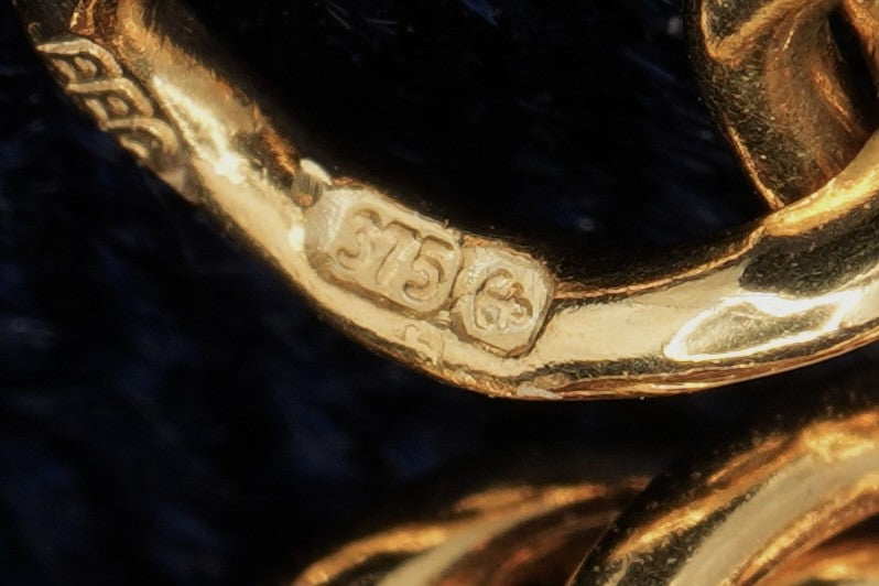 9ct yellow gold curb bracelet with heart padlock clasp, 17 cm, 4.1 g, hallmarked