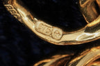 9ct yellow gold curb bracelet with heart padlock clasp, 17 cm, 4.1 g, hallmarked