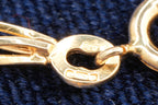 Solid 9ct gold Italian chain necklace, 51 cm, UK hallmarked