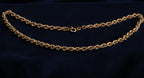 Solid 9ct yellow gold Italian rope chain necklace, 41 cm, Birmingham hallmarked EEC