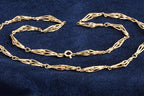 Solid 9ct gold Italian chain necklace, 51 cm, UK hallmarked