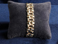 Solid 9ct gold fancy link bracelet, 18 cm, 23.02 g, hallmarked