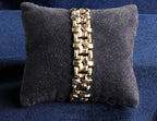 Solid 9ct gold fancy link bracelet, 18 cm, 23.02 g, hallmarked
