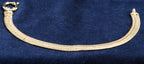 9ct yellow gold open mesh effect bracelet, Sheffield hallmarked