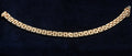 9ct yellow gold Italian brick link bracelet, hallmarked