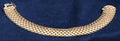 9ct yellow gold open mesh bracelet, hallmarked