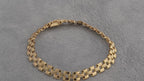 9ct yellow gold PANTHER type bracelet, 200mm