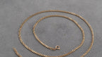 Solid 9ct Gold Curb Chain Necklace 61cm 12.4g 375 Hallmarked Long