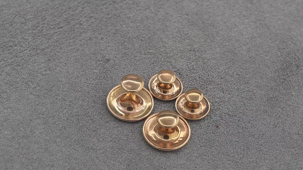 9ct Gold Dress Studs Set of 4 375 Hallmarked H.G&S