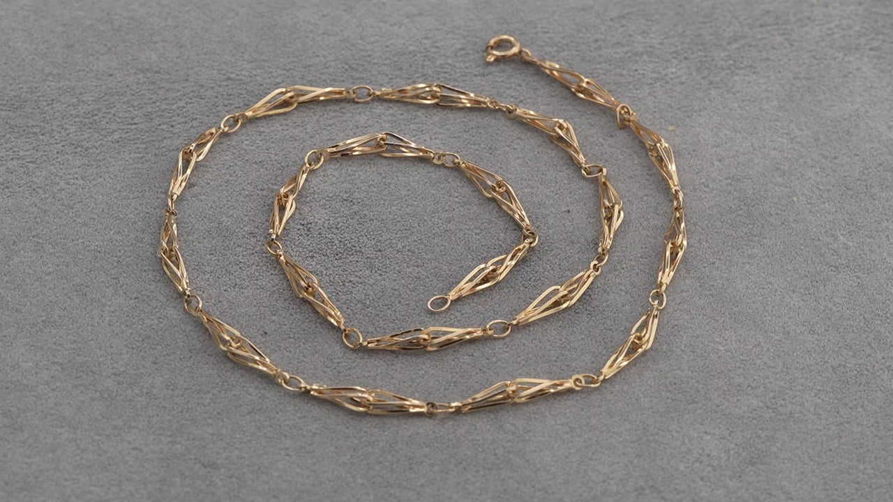 Solid 9ct Gold Italian Chain Necklace 51cm 10.5g 375 Hallmarked