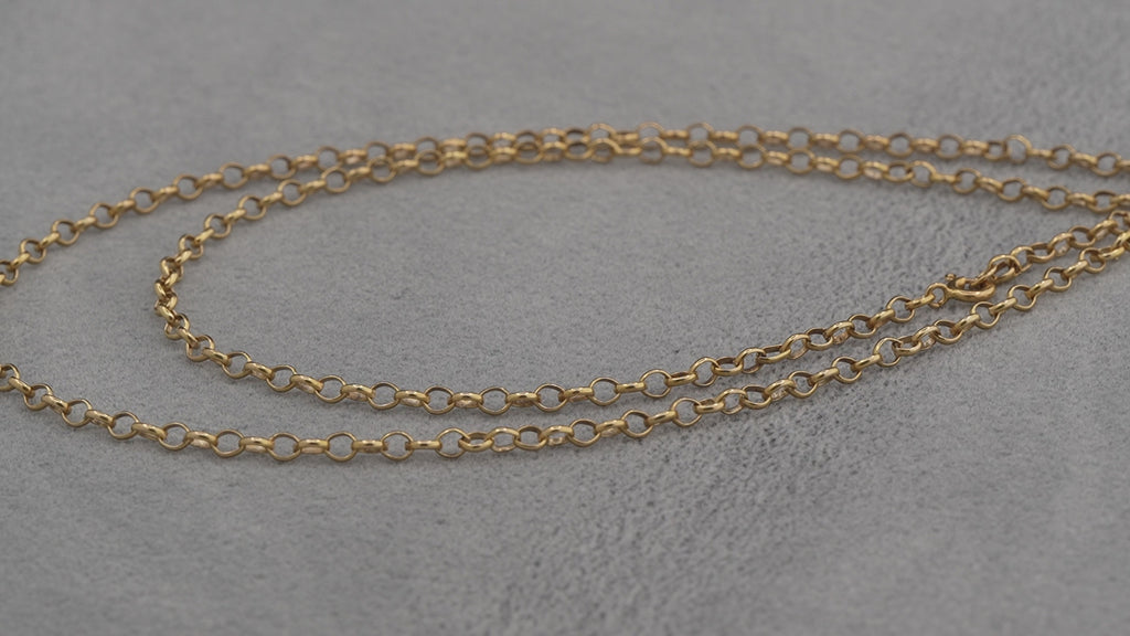 9ct gold chain, 58cm